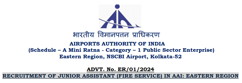 Airport Authority AAI Junior Assistant Fire Service Recruitment 2024