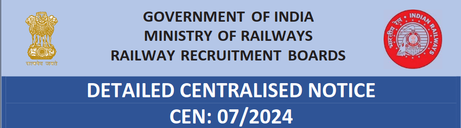 Railway Recruitment Board (Indian Railway) RRB Ministerial and Isolated Post Recruitment 2024