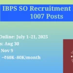 IBPS SO 2025 Notification