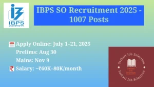 IBPS SO 2025 Notification