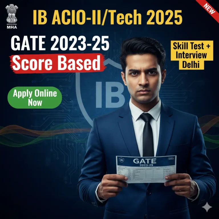 IB ACIO-II-Tech Recruitment 2025