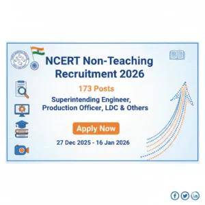 NCERT Non Teaching Recruitment 2026
