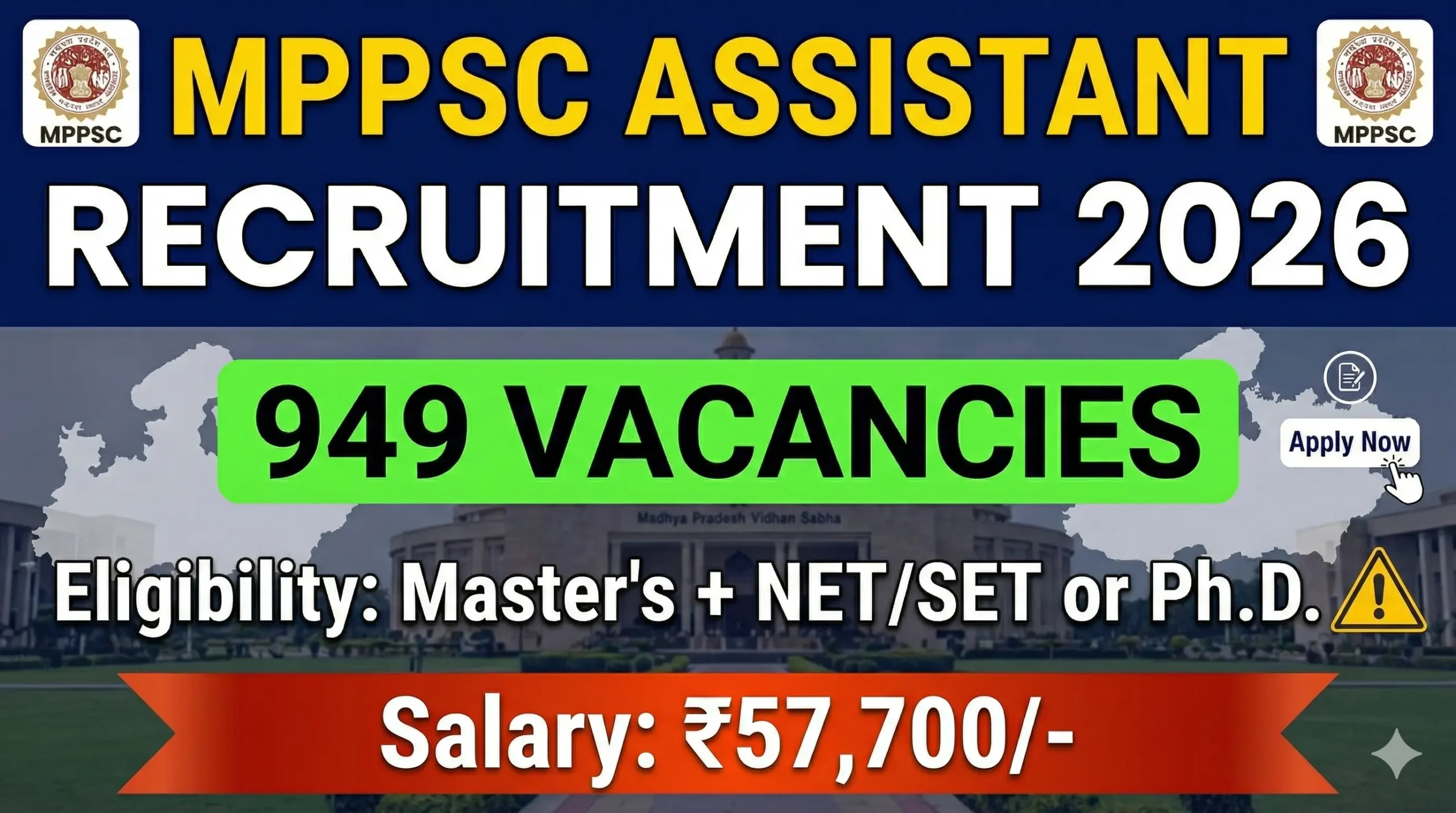 MPPSC Assistant Professor Recruitment 2026 Notification – 949 Vacancies
