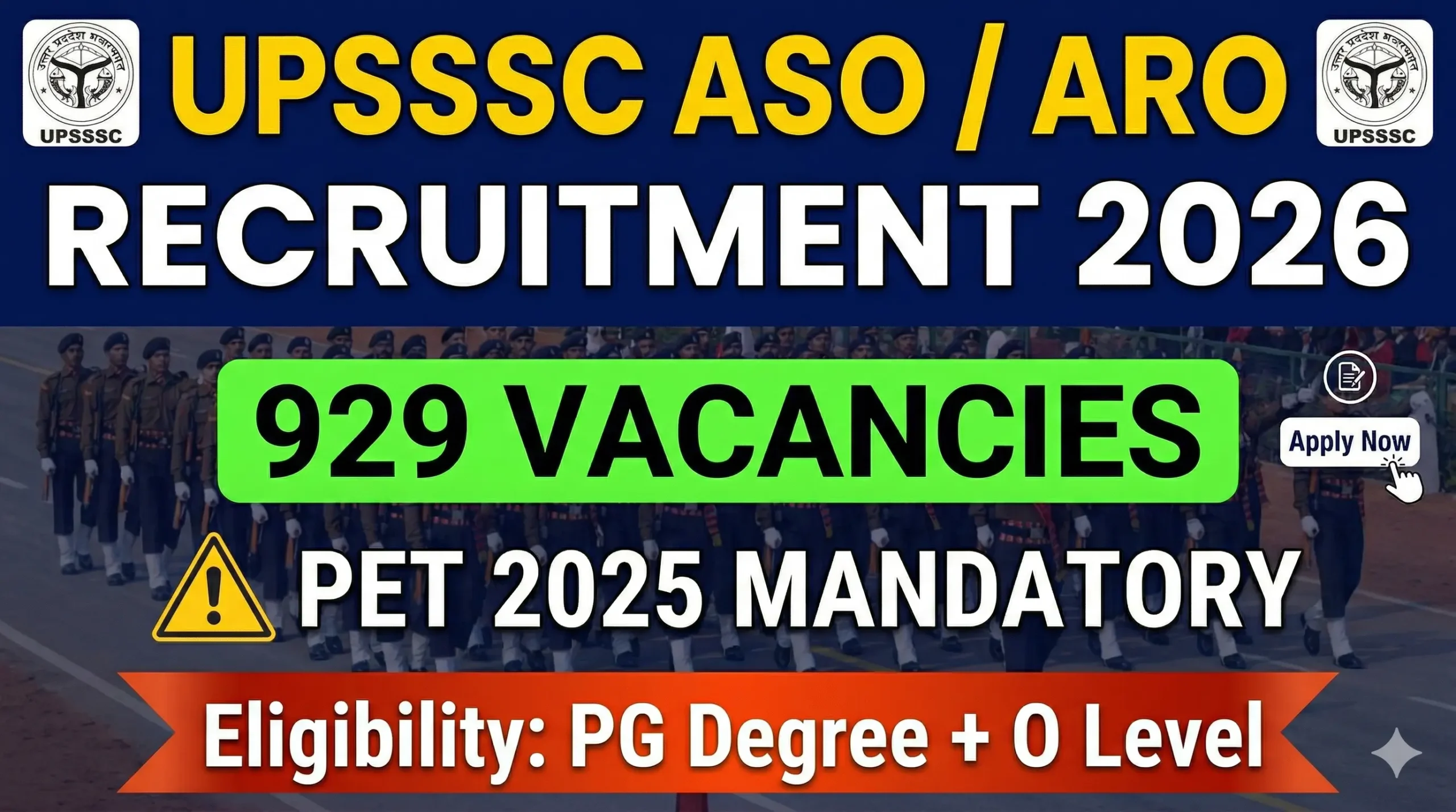 UPSSSC ASO ARO Recruitment 2026 Notification – 929 Vacancies