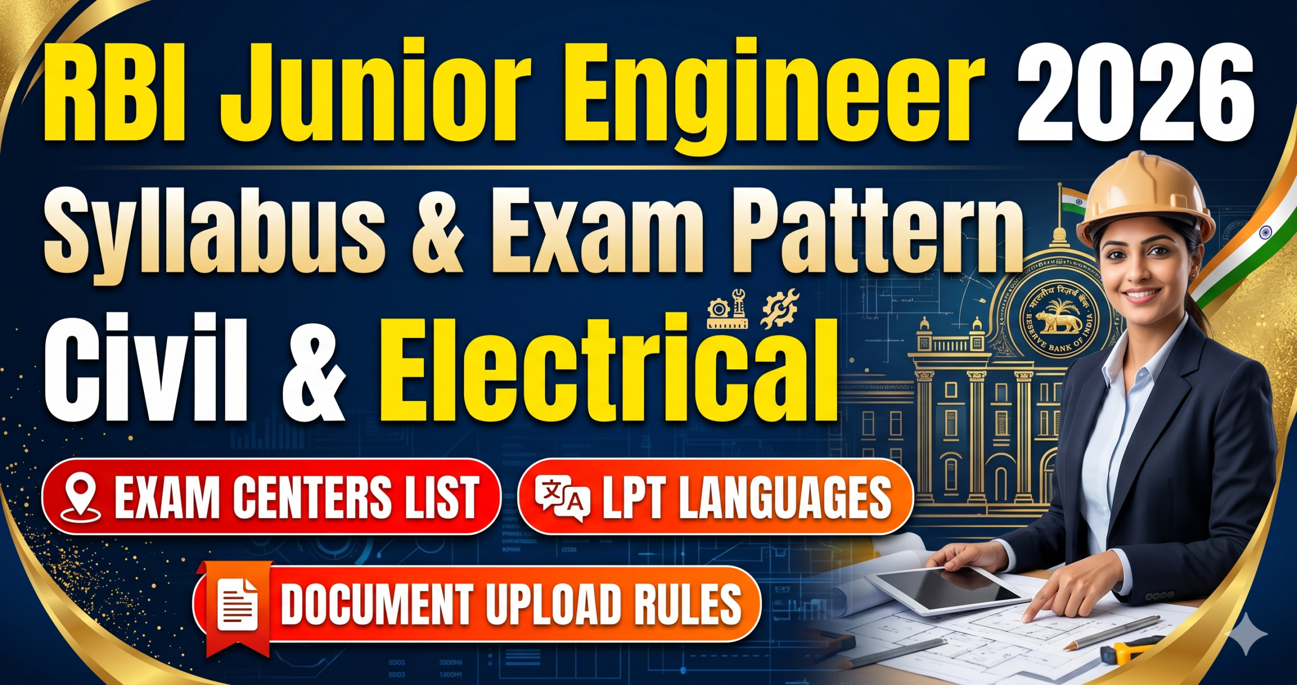 RBI Junior Engineer Recruitment 2026 Notification – 11 Sarkari Naukri Vacancies