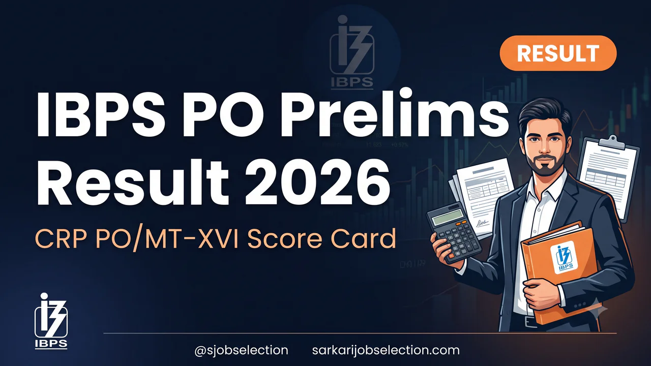 IBPS PO Prelims score card thumbnail.