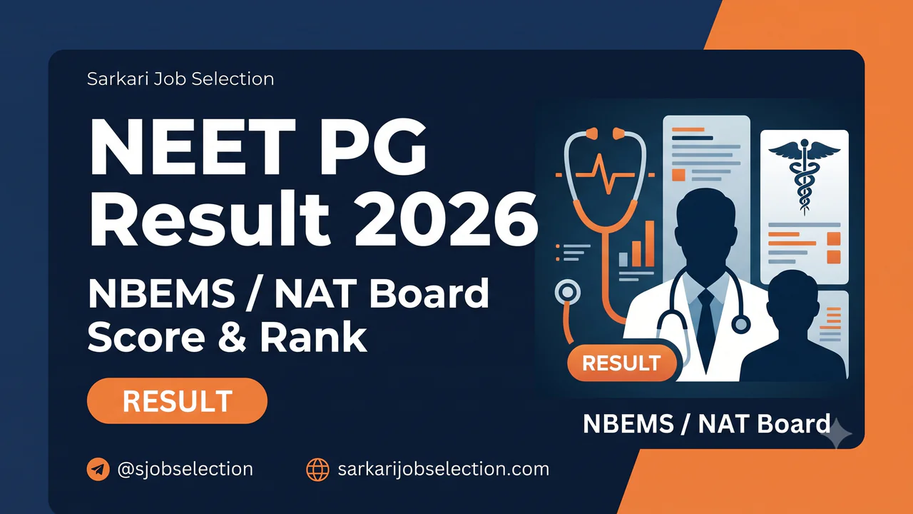 NEET PG result score and rank thumbnail.