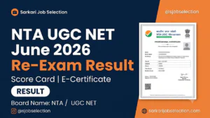 NTA UGC NET June 2026 re-exam result score card thumbnail.