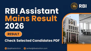 RBI Assistant Mains result thumbnail.