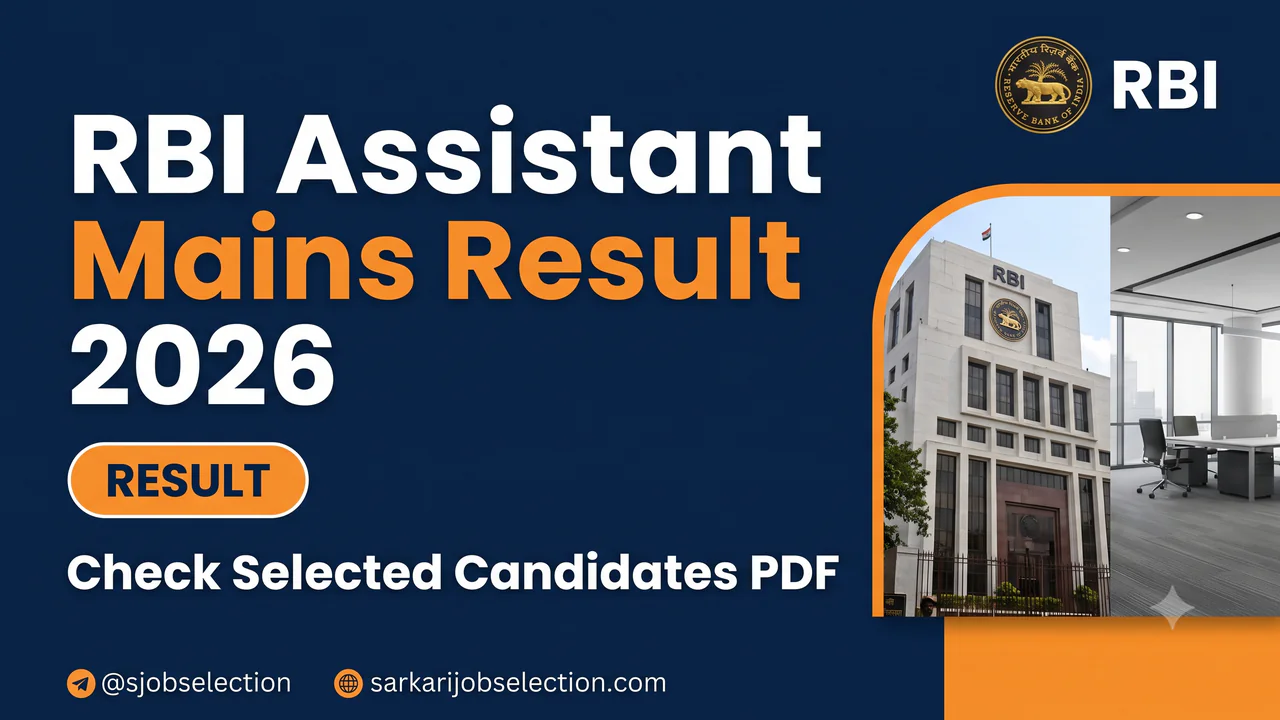 RBI Assistant Mains result thumbnail.
