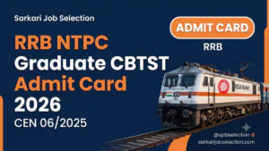 RRB NTPC Graduate Level CBTST admit card thumbnail.