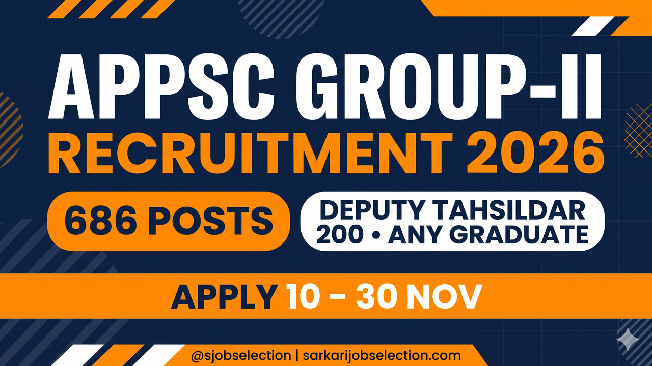 APPSC Group 2 Recruitment 2026 – 686 Posts, Deputy Tahsildar 200, Apply ...