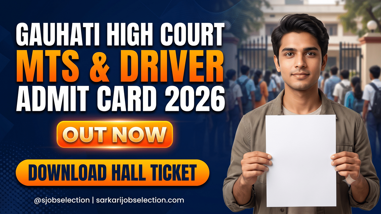 Gauhati High Court MTS and Driver admit card 2026 out.