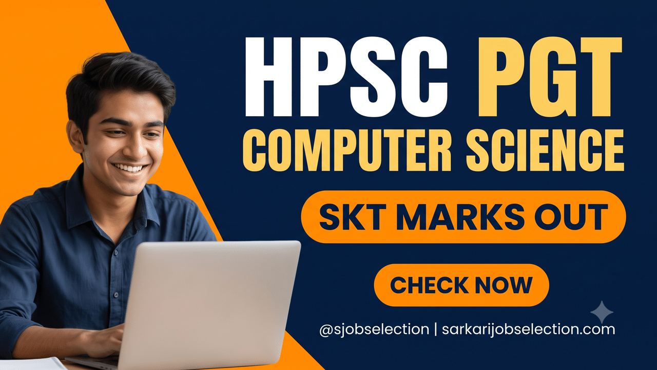 HPSC PGT Computer Science SKT Marks Out