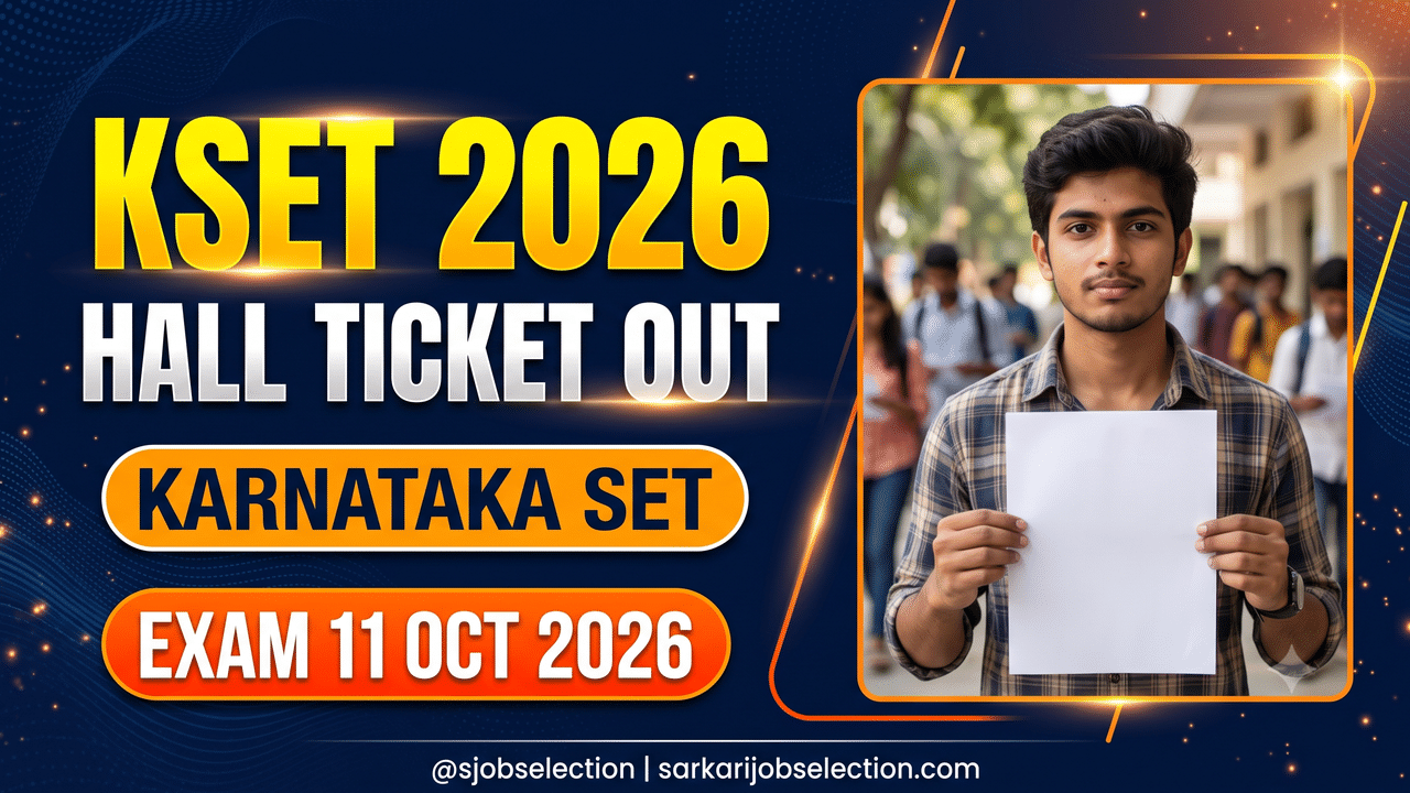 Karnataka SET 2026 hall ticket out, exam 11 October 2026.