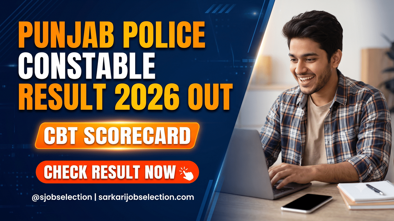 Punjab Police Constable result 2026 out, CBT scorecard.