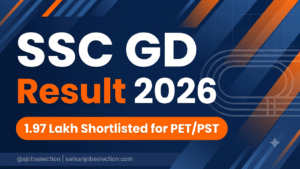 SSC GD Constable Result 2026 Out | 1.97 Lakh Shortlisted for PET/PST