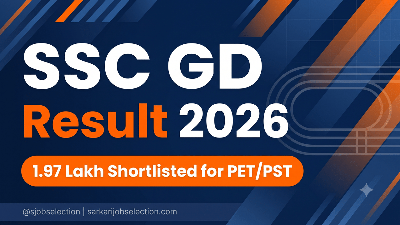 SSC GD Constable Result 2026 – 1.97 Lakh Shortlisted For PET/PST, Cut ...