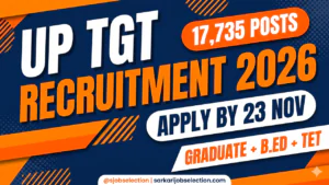 UP TGT Recruitment 2026 | 17,735 Posts | Apply by 23 Nov