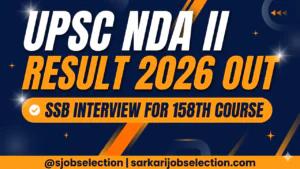 UPSC NDA II Result 2026 | Written Exam Result Out
